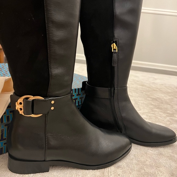 Tory Burch - Marsden over the knee boot - calf leather/ stretch - black - Size 6 - Picture 4 of 6